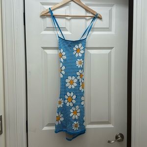 ZARA knit flower print dress
